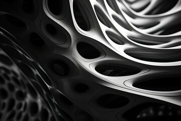 Highquality BMW Abstract Organic Textures Abstract Architecture WHITE AND BLACK WAVES MADE WITH AIO