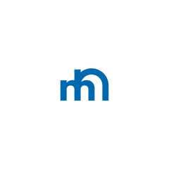 Mn logo design vector