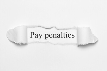 Pay penalties	