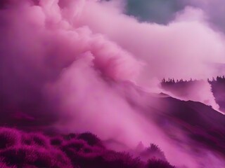 Abstract purple magenta dark smoke grunge wallpaper for texture, pattern, and backgrounds. generative ai