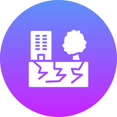 Fototapeta premium Earthquake Icon