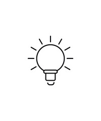 bulb icon, vector best line icon.