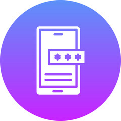Mobile Password Icon