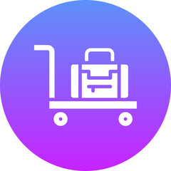 Luggage Cart Icon