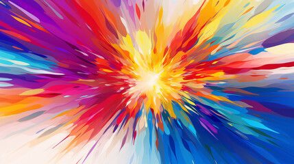 Abstract Energetic Burst of Joy