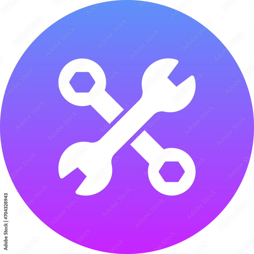 Wall mural wrench icon