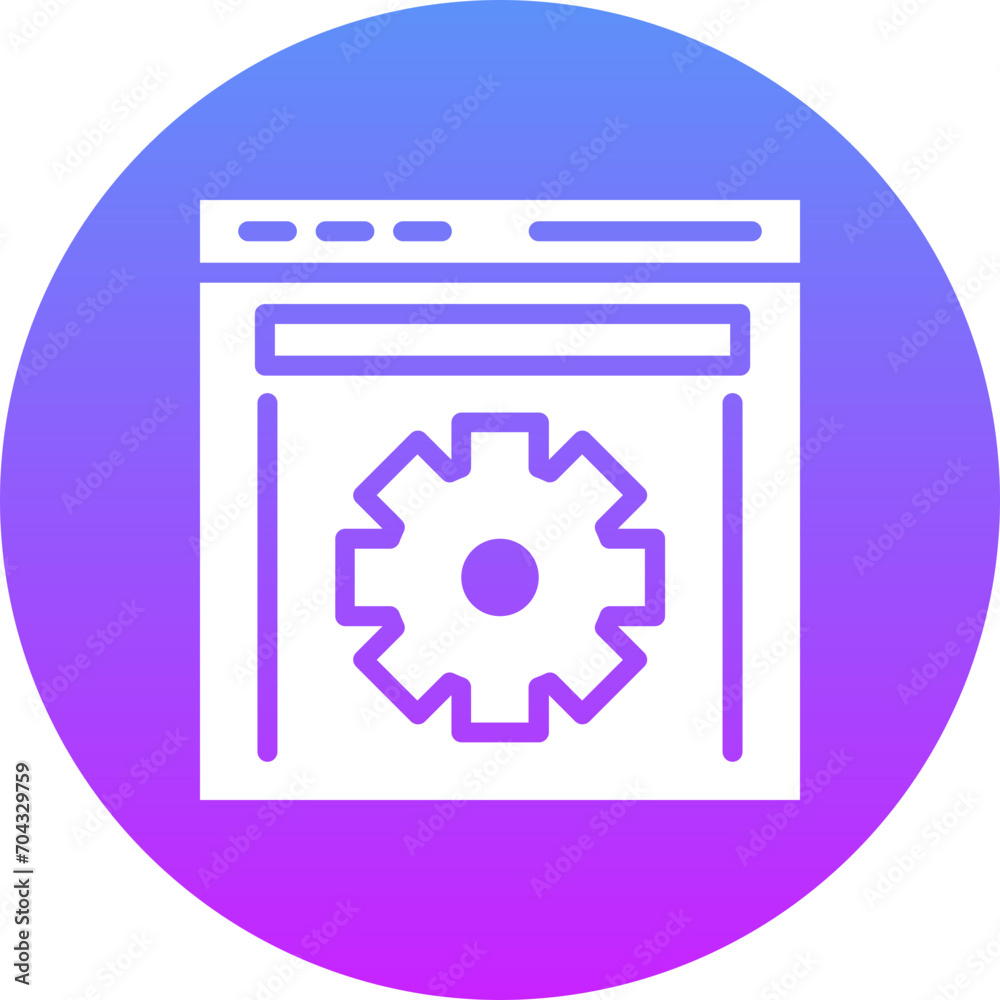 Sticker Web Optimization Icon