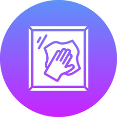 Obraz premium Cleaning Glass Icon