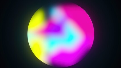 Colorful gradient circle. Computer generated 3d render
