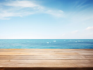 Fototapeta premium Blue Ocean and Sky