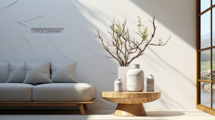Modern Elegance: Stylish Interior Furniture for a Luxurious Living Space, generative AI