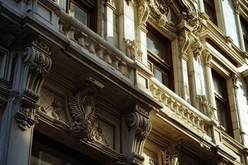 A tall building with a clock on its side. Suitable for architectural designs and cityscapes