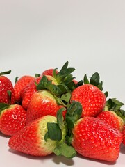 Sweet and delicious Korean strawberries