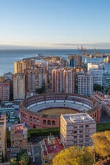 Fototapeta na wymiar Malaga, Spain - panorama of the city.