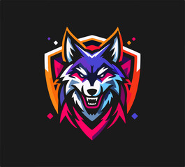 Esport Wolf Vector Graphic Logo Template