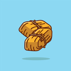 Tamales simple cartoon vector illustration traditional food concept icon isolated