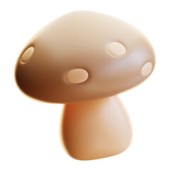 mushroom 3d icon design