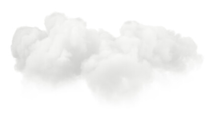 Clouds moving relaxing shapes on transparent backgrounds 3d illustration png