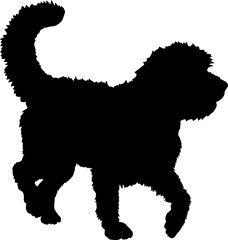 Otterhound Dog silhouette breeds dog breeds dog monogram logo dog face vector