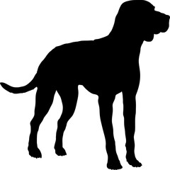 Plott Hound. Dog silhouette breeds dog breeds dog monogram logo dog face vector