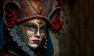 Fototapeta na wymiar venetian carnival mask