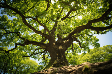 Obraz premium summer trees in the forest