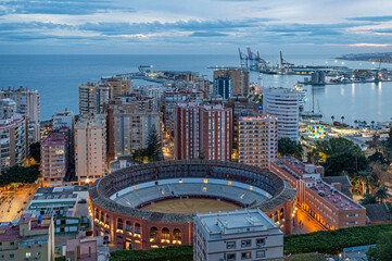 Fototapeta premium Malaga, Spain - panorama of the city.