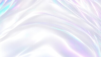 Obraz premium Abstract White iridescent holographic background