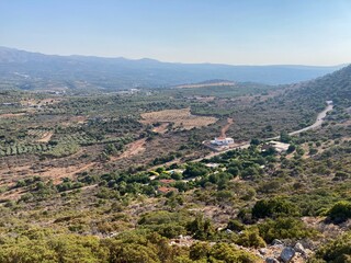 Fototapeta na wymiar valley in western Crete, Greece, near small village Melidoni