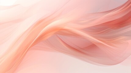 Peachy hues: abstract futuristic texture in pastel peach and rose pink, isolated on transparent background
