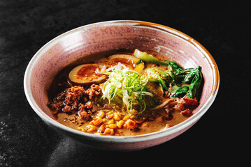noodle soup ramen in bowl