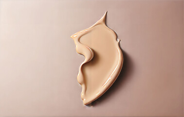 cosmetic smears of creamy texture