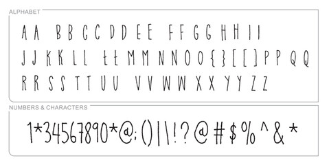 Alphabet Split Monogram, Split Letter Monogram, Alphabet Frame Font. Laser cut template. Initial monogram letters.