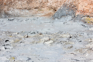 A view of hot water mud in Uyuni