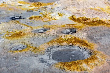 A view of hot water mud in Uyuni
