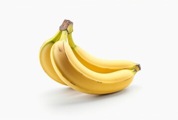 banana isolated on white background. generatif ai