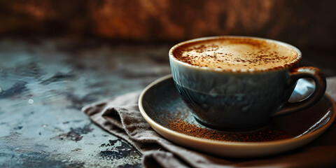  beautiful fresh relax morning coffee cup set.generative ai