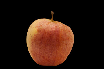 apple on black