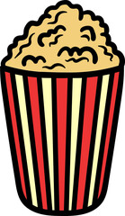 Hand drawn Popcorn 