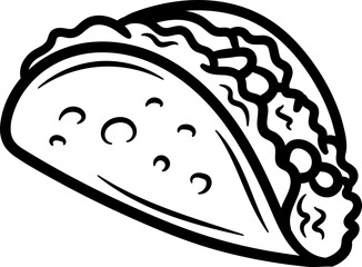 Hand drawn Doodle Taco 
