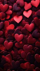 Valentine’s Day red hearts background