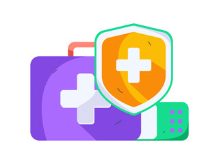 Medical characters fighting the epidemic flat vector concept operation hand drawn illustration
