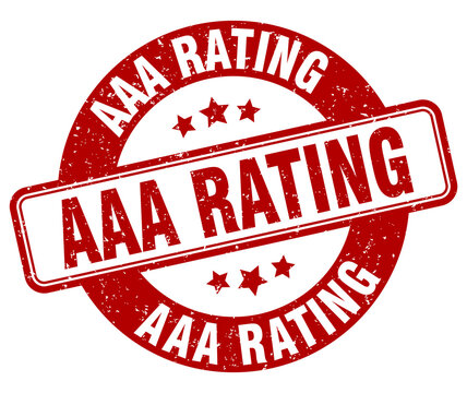 aaa rating stamp. aaa rating label. round grunge sign