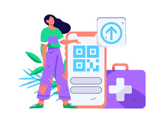 Medical characters fighting the epidemic flat vector concept operation hand drawn illustration
