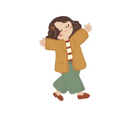 cute fashionable girl/women illustration isolated png