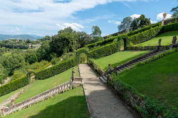 Florence, Italy, July 25, 2023. The Giardino Bardini is an Italian Renaissance garden