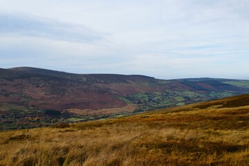 The scenery of the Wicklow Mountains in Ireland. High quality photo
