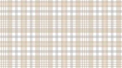 Beige and grey plaid fabric texture background	