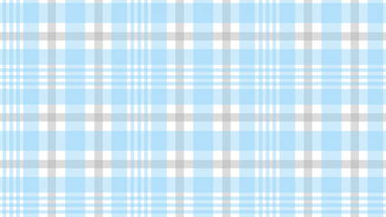 Blue and grey plaid fabric texture background	