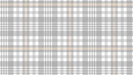 Grey and beige plaid fabric texture background	